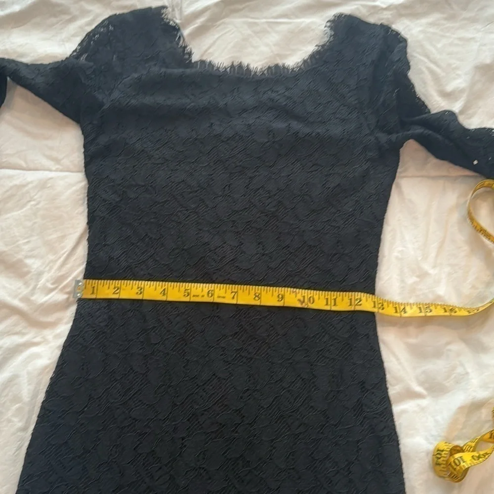 Diane Von Furstenberg black sexy classy dress